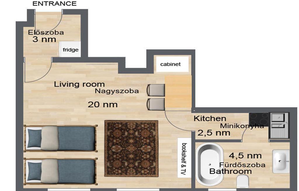 Home Away Apartment Budapest Rom bilde